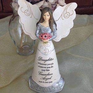 Adorable Daughter Guardian Angel Figurine